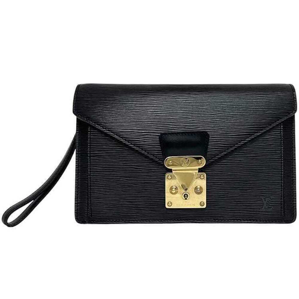 Louis Vuitton Shoulder Bag Sellier Dragonne Noir Black Epi Flap Strap Clutch